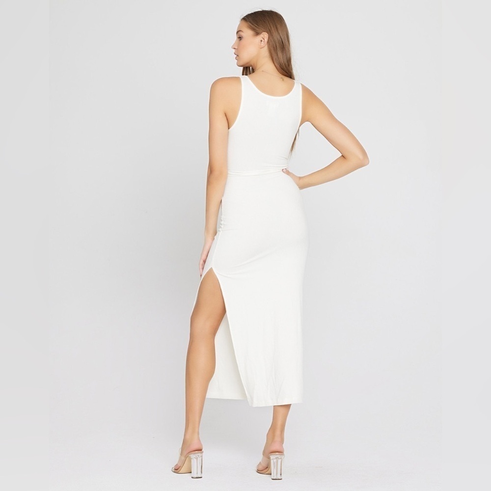 LSPACE Nico White Knit Midi Dress XS - Picture 4 of 12